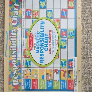 Melissa & Doug Magnetic Responsibility Chart - Colorful Learning Toy